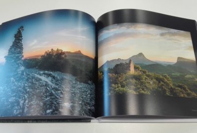 Livre de photographies du Pic Saint Loup par Régis Domergue, en vente au Château La Roque